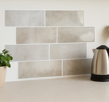 Azulejo adhesivo mármol blanco - TenVinilo