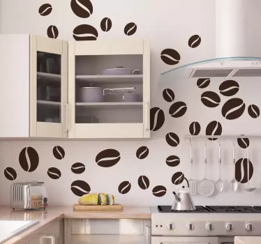 Vinilo para cocina granos de café - TenVinilo