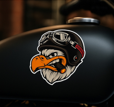 Pegatina moto Águila biker - TenVinilo