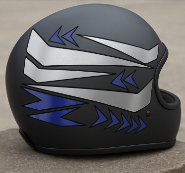 Pegatina moto diseño gráfico de casco - TenVinilo