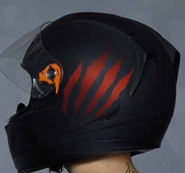 Pegatina moto diseño de rayas monocolor - TenVinilo