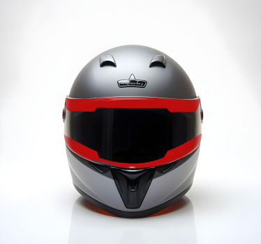 Pegatina moto visera monocolor - TenVinilo