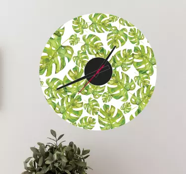 Reloj adhesivo pared costilla de adán - TenVinilo