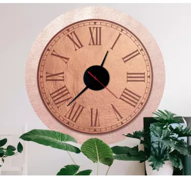 Reloj adhesivo pared Todo en rosa - TenVinilo