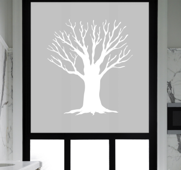 Vinilo decorativo de árbol invernal - TenVinilo