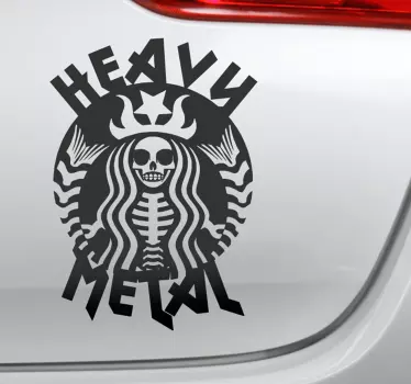 Vinilo coche estilo heavy metal - TenVinilo