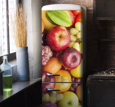 Vinilo para nevera frutas y legumbres - TenVinilo