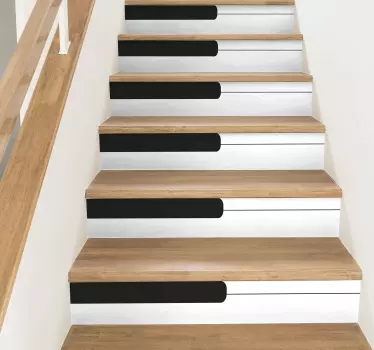 Vinilo adhesivo para escalera teclas de piano - TenVinilo