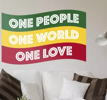 Vinilo bandera rasta one - TenVinilo