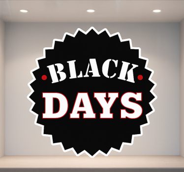 Vinilo black friday circular Black Days - TenVinilo