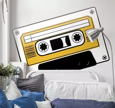 Vinilo cassette blanca - TenVinilo