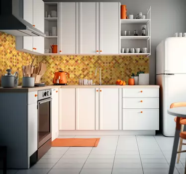 Azulejos vinílicos cuadrados salpicadero baldosas pequeñas - TenVinilo