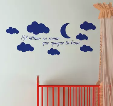 Vinilo decorativo apagar la luna - TenVinilo