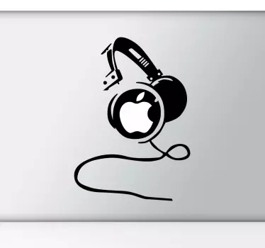 Vinilo decorativo auriculares mac - TenVinilo