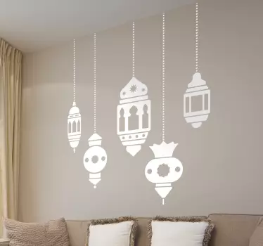 Vinilo decorativo farolillos árabes - TenVinilo