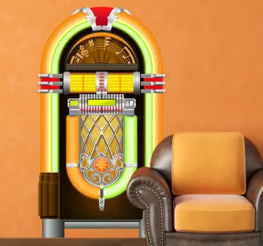 Vinilo decorativo jukebox vintage - TenVinilo