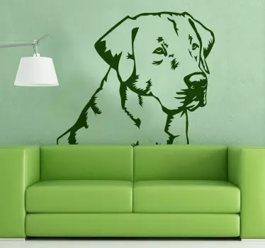Vinilo decorativo Labrador Retriever - TenVinilo