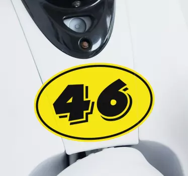 Vinilo adhesivo motocicleta motocicleta amarillo - TenVinilo
