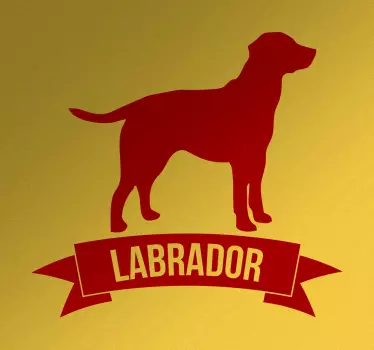 Vinilo decorativo perro labrador - TenVinilo