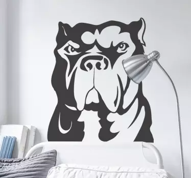 Vinilo decorativo perro pitbull - TenVinilo
