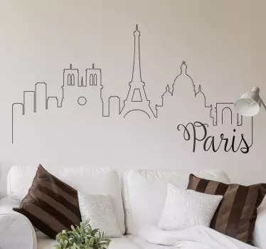 Vinilo decorativo postales de París - TenVinilo