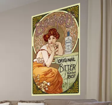 Vinilo decorativo póster modernista - TenVinilo