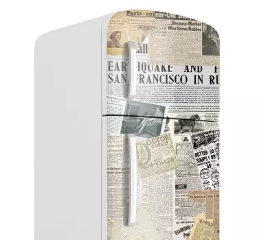 Vinilo decorativo recortes de diario - TenVinilo
