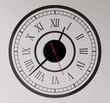 Reloj adhesivo clásico estación - TenVinilo