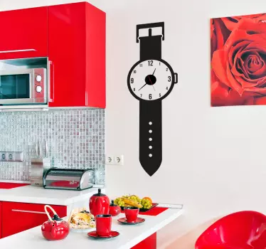 Reloj adhesivo diseño clásico de pulsera - TenVinilo