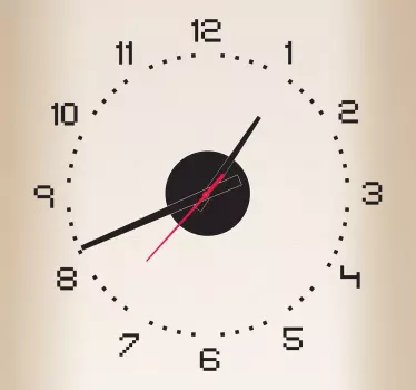 Reloj adhesivo pared reloj pixel - TenVinilo