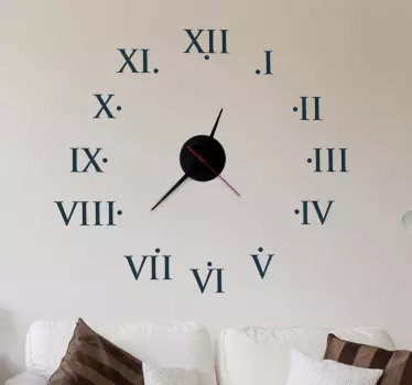 Vinilo decorativo reloj romanos - TenVinilo