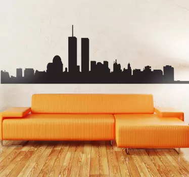 Vinilo decorativo silueta Manhattan - TenVinilo