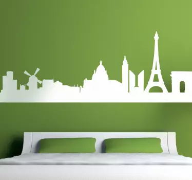 Vinilo decorativo silueta París - TenVinilo