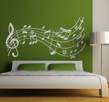 Vinilo decorativo sinfonía ondulante - TenVinilo