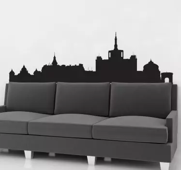 Vinilo decorativo skyline Bucarest - TenVinilo
