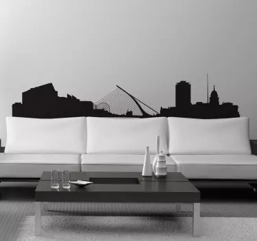 Vinilo decorativo skyline Dublín - TenVinilo