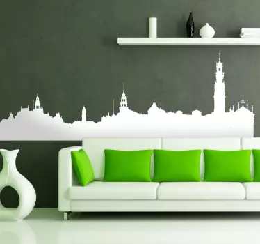 Vinilo decorativo skyline Oporto - TenVinilo