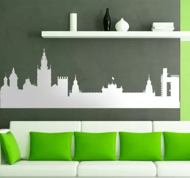 Vinilo decorativo skyline Sevilla - TenVinilo