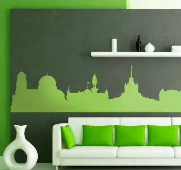 Vinilo decorativo skyline Sofia - TenVinilo