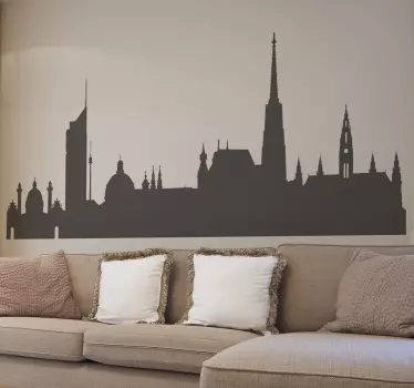 Vinilo decorativo skyline Viena - TenVinilo