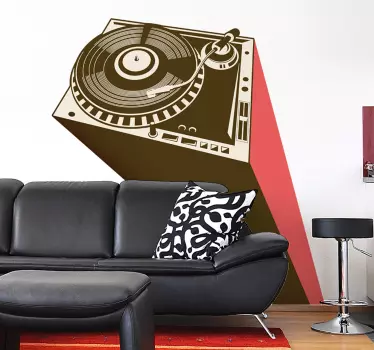 Vinilo decorativo turntable DJ - TenVinilo