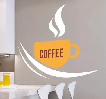 Vinilo cocina Taza de café - TenVinilo