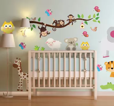 Vinilo decorativo sticker selva infantil - TenVinilo