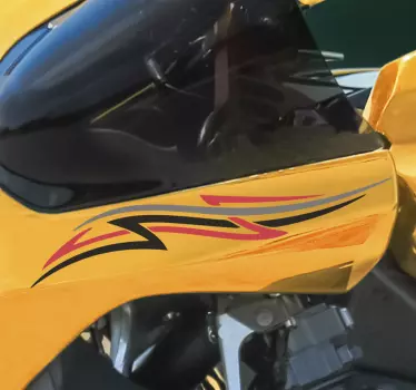 Vinilo moto gráfico de carreras - TenVinilo