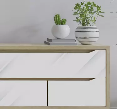 Vinilo para mueble fondo blanco textura - TenVinilo