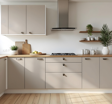 Vinilo para cocina diseño en tono gris - TenVinilo