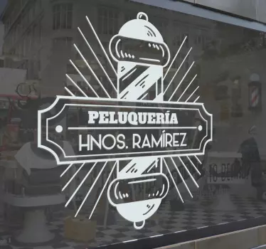 Vinilo para cristal peluquería - TenVinilo