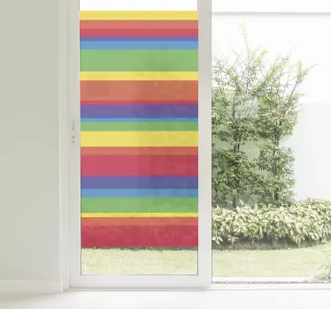 Vinilo ventana Arco iris colores - TenVinilo