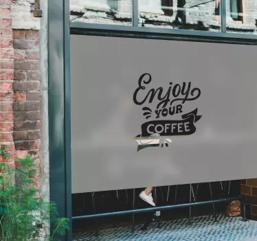Vinilo escaparate personalizado translucido - TenVinilo