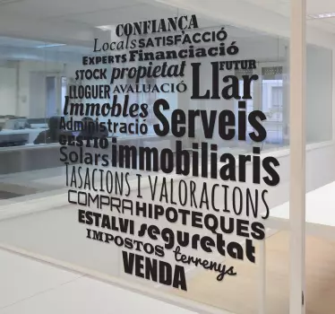 Vinilo para inmobiliaria catalán - TenVinilo
